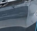 Door panel after dent repair